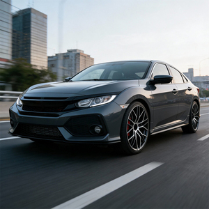 Jantes de luxe sportives exécutives 18 pouces 8J en alliage d'aluminium forgé par flux 5x112, finition noir brillant usiné, style <span class=keywords><strong>Vossen</strong></span> pour <span class=keywords><strong>Audi</strong></span> A4 <span class=keywords><strong>A6</strong></span> - Product Image 2