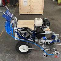 Machine de marquage routier pour lignes de parking, applicateur de peinture à froid, moteur essence Honda, marquage haute efficacité