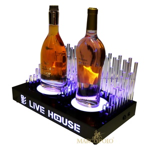 Estantes <span class=keywords><strong>de</strong></span> exhibición <span class=keywords><strong>de</strong></span> vino personalizados Base <span class=keywords><strong>de</strong></span> exhibición <span class=keywords><strong>de</strong></span> botellas LED Glorifier VIP Display Bottle Racks Soporte <span class=keywords><strong>de</strong></span> vino LED para Night <span class=keywords><strong>Club</strong></span> Bar - Product Image 1