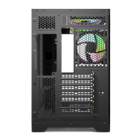 Gabinete de PC de Torre Completa con Panel Lateral de Vidrio LCD Blanco, Gabinete para CPU ATX, Refrigeración para Juegos, Gabinete para PC