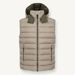 2024 Hot Design Outdoor Mannen Dons Puffer Heren Donzen Vest Heren Kleding Winter Mouwloos Donzen Vest