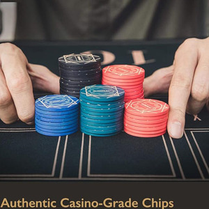 Juego de <span class=keywords><strong>Fichas</strong></span> de Póker de Cerámica y Plástico Estilo Monte Carlo de Lujo Personalizadas, 14g, con Estuche Transparente para <span class=keywords><strong>Fichas</strong></span> de Póker - Product Image 2