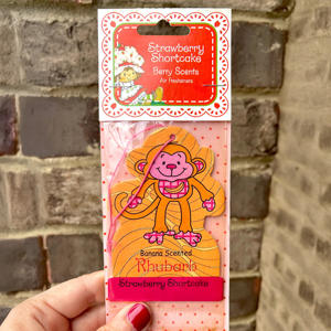 Désodorisants de <span class=keywords><strong>voiture</strong></span> en papier de coton super absorbant, personnalisables avec logo, motif fraise de dessin animé, pour filles, avec différentes senteurs, vente en gros sans minimum de commande - Product Image 4