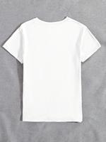 T-shirt à manches courtes imprimé girafe avec cils pour tenues décontractées, hauts graphiques imprimés guépard pour femmes