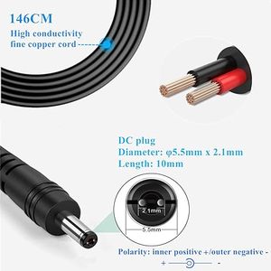 24V cung cấp điện DC ADAPTER với DC Phích cắm ac120v để dc24volts 2amps 1.5A 0.5A 200mA 100mA ABS Vật liệu Plug-in kết nối - Product Image 3