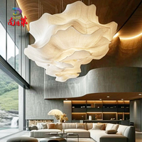 Fleurs décoratives artificielles de luxe en fer forgé faites à la main avec éclairage LED pour la décoration intérieure d'hôtels et d'événements