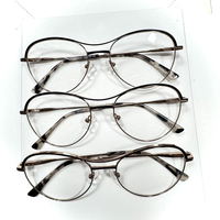 Déstockage de montures de lunettes optiques en métal, sélection aléatoire variée, montures de lunettes en métal légères et confortables pour unisexe