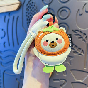 Creative Cartoon Capybara PU <b>Leather</b> Y2K <b>Keychain</b> Cute Animal Purse Charm Eco-Friendly Durable Handmade Unique Design Perfect - Product Image 3