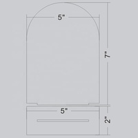 Panneaux de table arqués - Numéros de table de mariage en acrylique 1-20 avec support - Numéros de table en acrylique noir - Décoration de mariage
