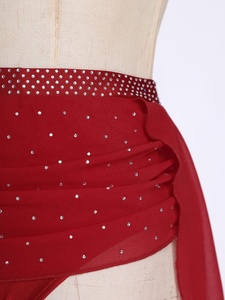 กระโปรงผ้าชีฟองสำหรับเต้นสมัยใหม่สำหรับผู้หญิงกระโปรงเต้นชุดเต้นเล่นโคลงสั้นๆ - Product Image 4