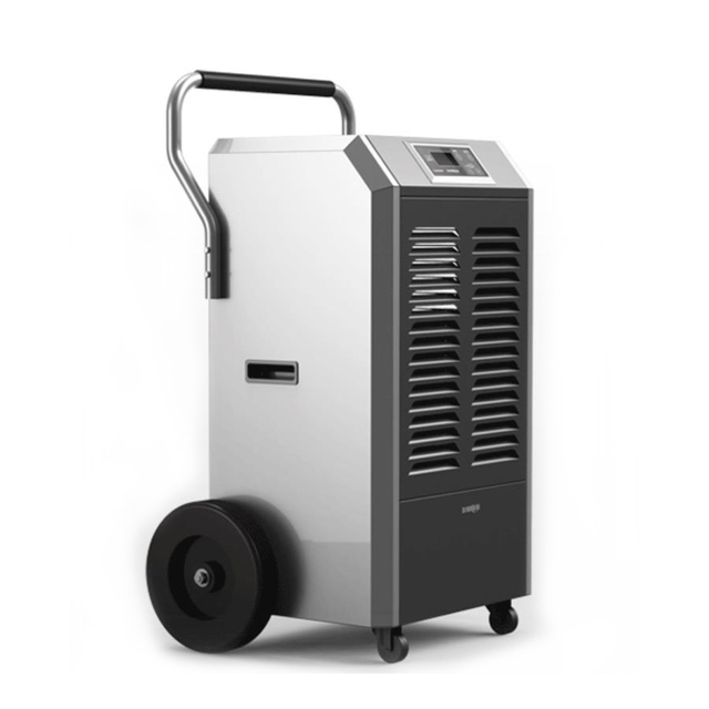 Commercial Dehumidifier 90L/Day Automatic LCD Display Control Industrial Compressor Air Dehumidifier