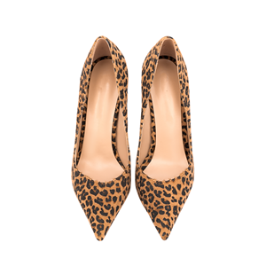 <span class=keywords><strong>Zapatos</strong></span> de tacón alto de lujo de marca famosa para mujer, tacones de leopardo de 12cm, Stiletto, marrón, crin de caballo, estampado <span class=keywords><strong>Animal</strong></span>, elegantes - Product Image 3