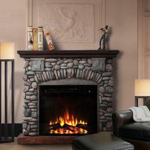 <span class=keywords><strong>Chimenea</strong></span> eléctrica moderna de polipiedra para interiores, <span class=keywords><strong>Marco</strong></span> creativo de estilo viento, independiente para el hogar, Hotel, Inglés para exteriores, Rural - Product Image 1