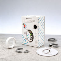 Boîte rigide à couvercle magnétique avec fenêtre personnalisée, impression pour emballage de produit électronique, boîte cadeau pour bague connectée