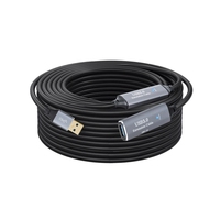 Kabel ekstensi aktif pria ke wanita, 5M 10M 15M 20M 30M kecepatan Super Emas USB 3.0 dengan amplifier untuk USB hub Printer Game Consol