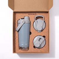 Bouteille isotherme portable en acier inoxydable de 700 ml avec couvercle à fermeture rapide, anti-fuite, pour le sport et l'eau quotidienne