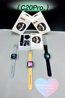 Montre connectée C20 Pro pour hommes et femmes, écran tactile complet, montres de sport et de fitness, appels BT, smartwatch avec bracelet en silicone unique