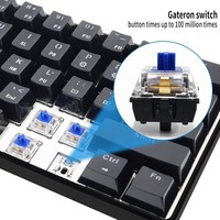 SKYLOONG 61 Tombol 60% Keyboard Gaming Mekanik Berkabel RGB Laris Manis Original Usb USB Tipe C Plastik ABS Mini Keyboard CE FCC ROHS