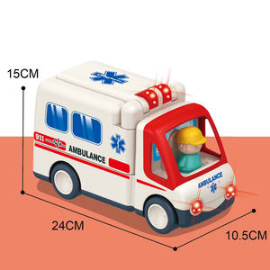 Voiture de jouet électrique <span class=keywords><strong>ambulance</strong></span> avec lumières, musique, kit de médecin, jouet de véhicule <span class=keywords><strong>ambulance</strong></span> pour enfants - Product Image 4