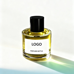 Botella de Perfume Redonda de Vidrio con Tapa de Madera, 30ml/50ml/100ml, Difusor de Perfume con Serigrafía - Product Image 4