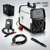 Soldadora Inversora IGBT Alemana de 270A MMA, Trifásica, 400V, Portátil, para Trabajos en Acero, ARC270ST