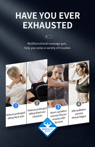 Pistola de Masaje Muscular Eléctrica LCD para Alivio del Dolor, Adelgazamiento y Relajación, Masaje de Tejido Profundo, Pistola de Fascia - Product Image 2