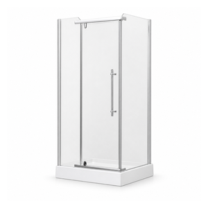 Cabine <span class=keywords><strong>de</strong></span> <span class=keywords><strong>douche</strong></span> d'angle rectangulaire avec <span class=keywords><strong>porte</strong></span> pivotante 800x1000-1200mm, cadre chromé, verre trempé 8mm, unité <span class=keywords><strong>de</strong></span> <span class=keywords><strong>douche</strong></span> sur mesure - Product Image 2