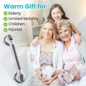 Barra de Agarre con Succión para Baño, para Personas Mayores, Antideslizante, Sin Necesidad de Perforar la Pared, Barandilla para Inodoro y Ducha, Cumple con la Normativa ADA - Product Image 2