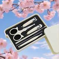 Kit de manucure esthétique portable 20 pièces en acier inoxydable, coupe-ongles inclinés grands et moyens, kit de beauté