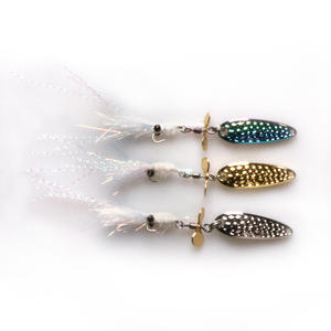 Groupe Pêche à <span class=keywords><strong>la</strong></span> mouche Lumineux Glace Soie Crevette Crochet Melon Graine Sequin Rotation Hélice Micro-Objet Faux Appât Blanc Pêche Leurre - Product Image 6