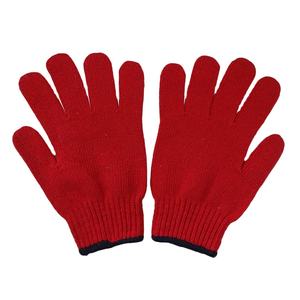 Sarung tangan rajut tali poliester/katun biru sarung tangan katun mulus 400 g-750 g/lusin - Product Image 3