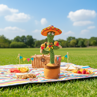 Cactus dansant électronique populaire, jouet en peluche, fonction d'enregistrement et de répétition, cadeau pour enfants