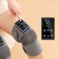 Ceinture de massage chauffante électrique rechargeable par USB avec vibration Shiatsu et télécommande sans fil pour soulager les douleurs au genou