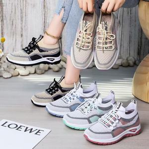 Chaussures de course pour femmes, baskets légères en maille respirante, chaussures de marche antidérapantes, baskets décontractées d'extérieur, semelle EVA - Product Image 1