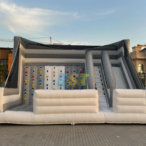 Tobogán <span class=keywords><strong>de</strong></span> agua seca inflable para escalada en roca para piscina, <span class=keywords><strong>castillo</strong></span> hinchable al por mayor con Pared <span class=keywords><strong>de</strong></span> escalada y tobogán - Product Image 2