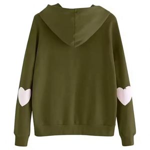 Felpe con Cappuccio da Donna con Stampa <span class=keywords><strong>Farfalla</strong></span>, Cerniera e Coulisse, Maniche Lunghe, Casual, Trendy, Oversize - Product Image 2