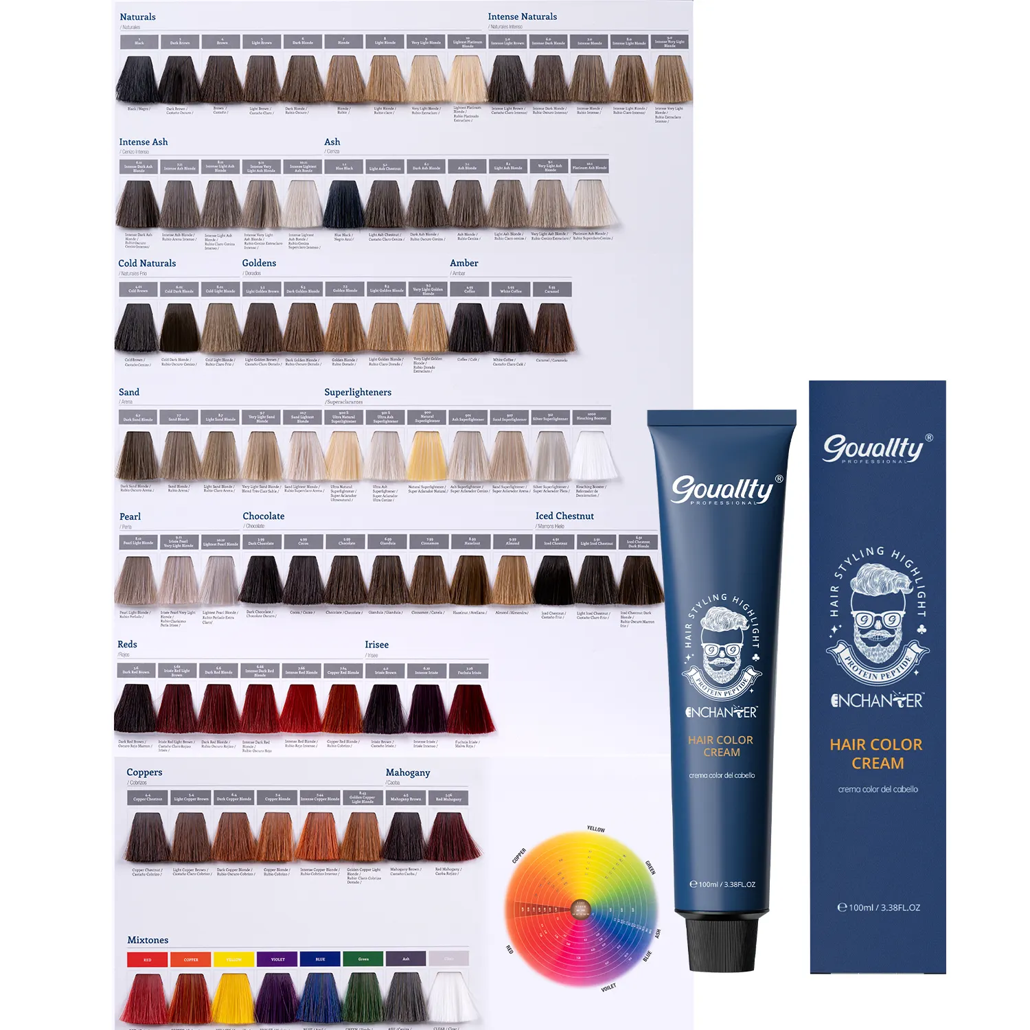 Großhandel natürliche schwarze Farbe Low Ammoniak Professional Powder Dye Haarfarbe Creme