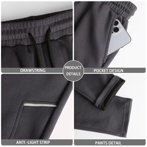 Wholesale OEM Fashion Trackpants Blank Sweatpants Custom Jogging Pants Printing Plain Fleece <strong>Grey</strong> Sweat <strong>Jogger</strong> Men - Product Image 5