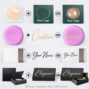 Coussinets de poitrine en silicone adhésifs réutilisables personnalisés, invisibles, sans couture, pour femmes, effet push-up - Product Image 2