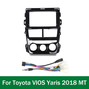 Panneau de navigation pour Toyota Yaris <span class=keywords><strong>VIOS</strong></span> 2018 <span class=keywords><strong>2019</strong></span> LHD Écran 9 pouces 2 Din Android Tableau de bord Radio Stereo Fascias Panel Frame - Product Image 3