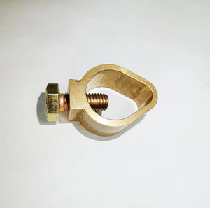 Abrazadera de varilla de tierra de aleación de cobre tipo bellota con conector de varilla de puesta a tierra con perno para puesta a tierra eléctrica y protección contra rayos - Product Image 2