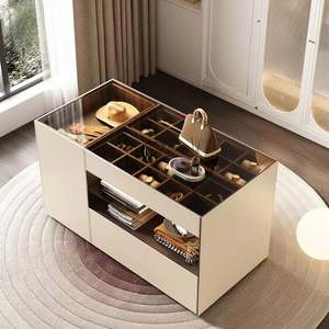 Multifunctional Double-Sided Storage Cabinet Minimally Designed Island Table Jewelry Counter Bedroom Furniture Living Room Use - Product Image 2