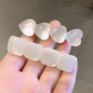 Épingle à cheveux en pierre d'oeil de chat, amour coréen Ins Super fée épingle à cheveux sirène dame frange Clips latéraux coiffure fille Clips à cheveux - Product Image 3