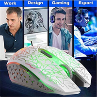 Mouse Gaming Nirkabel Dual Mode Mini 3D Ball Tracking Murah Grosir 2.4Ghz 7-RGB Backlit Profesional Optik