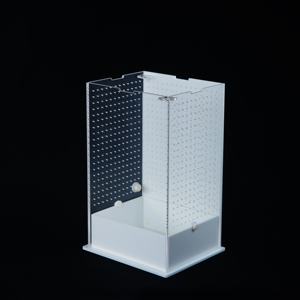 Scatola di allevamento per gabbia di piccoli rettili in acrilico per rettili per insetti e terrari per mantide ragni tarantola impilabile e facile da ventilare gabbia per animali domestici - Product Image 4