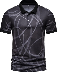 Camiseta Polo Personalizada Bordada 100% Algodón para Hombre, Corte Regular, Transpirable, Manga Corta, Casual, Camisetas Polo Estampadas OEM - Product Image 1