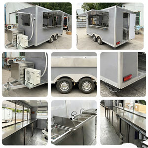 Carrito de Comida Móvil Multifuncional Plateado para Venta de Helados y Aperitivos en Zonas Turísticas y Centros Comerciales - Product Image 4