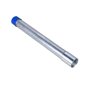 1/2 "quente mergulhado galvanizado rígido aço conduit tubo 21mm cabo elétrico proteção power conduit pipe