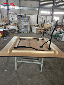 Table à manger moderne en bois, design pliable portable, pour mariages en plein air, banquets, fêtes, salon, hôtel, location de meubles - Product Image 3