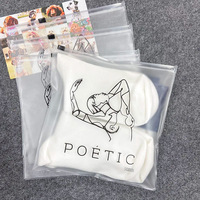 Petite pochette de bikini en PVC emballage fermeture éclair t-shirt sacs de maillot de bain fermeture éclair personnalisé imprimé sous-vêtements en plastique sac de soutien-gorge pour maillots de bain